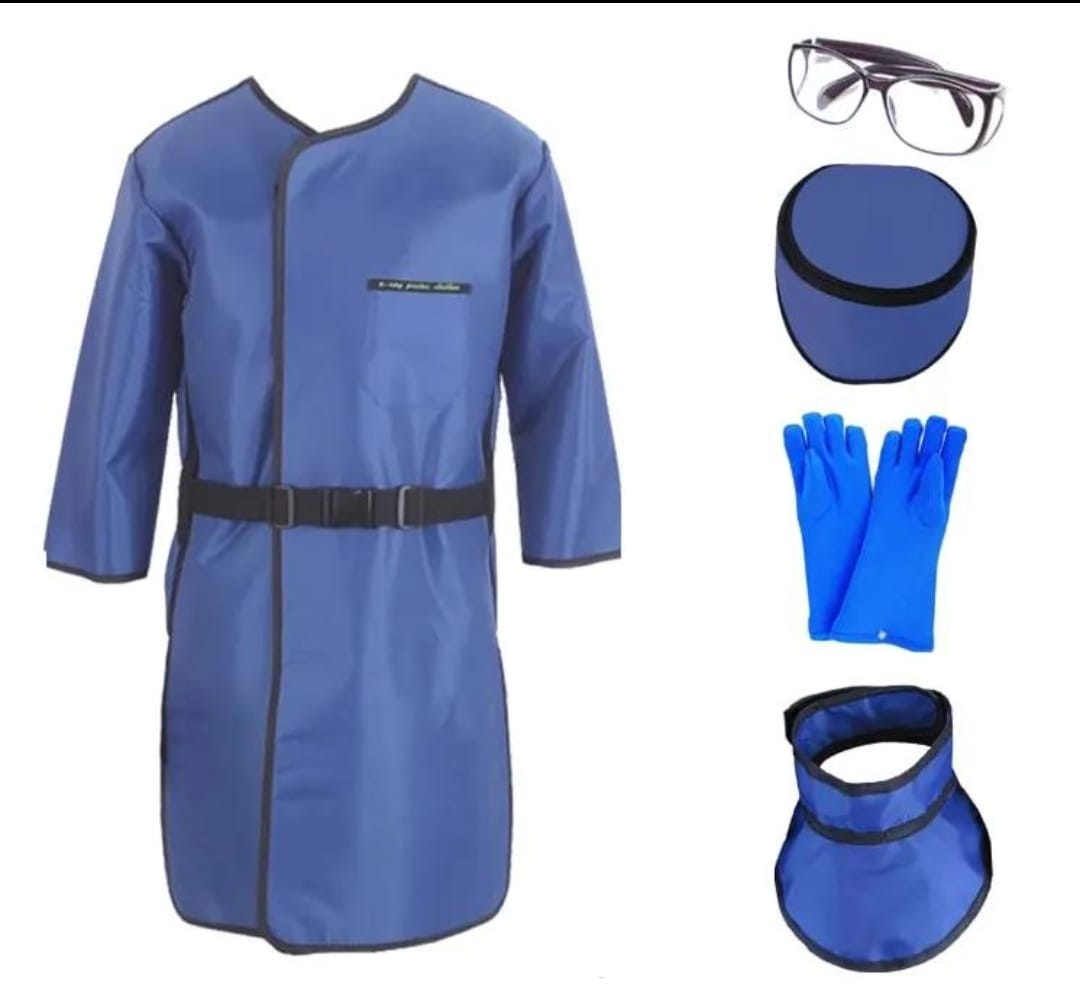 Équipements individuels de radioprotection : tablier, lunettes, gants et protège-thyroïde